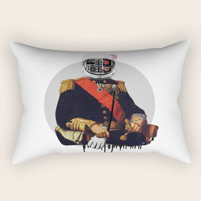 Space General Plug Man Rectangular Pillow Gallery Image 2
