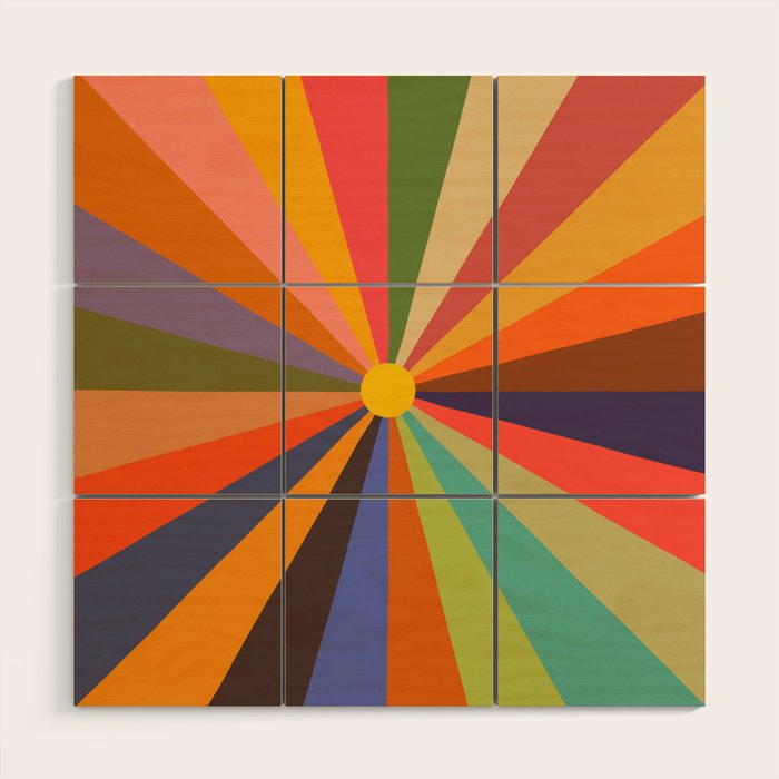 Sun - Soleil Wood Wall Art Gallery Image 1