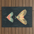 Moth Wings I Outdoor Rug Gallery Image 1