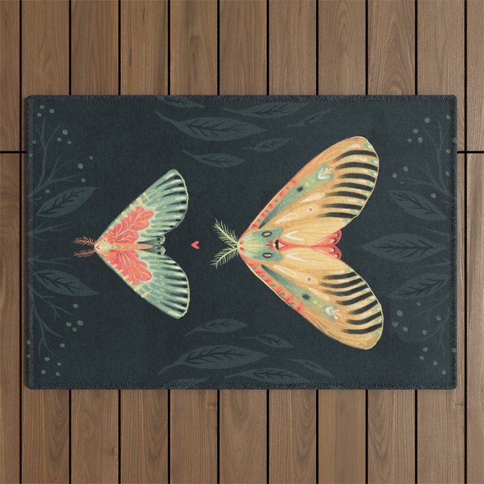 Moth Wings I Outdoor Rug Gallery Image 1