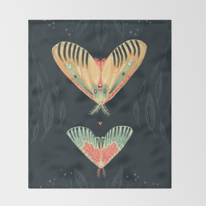 Moth Wings I Throw Blanket Gallery Image 2