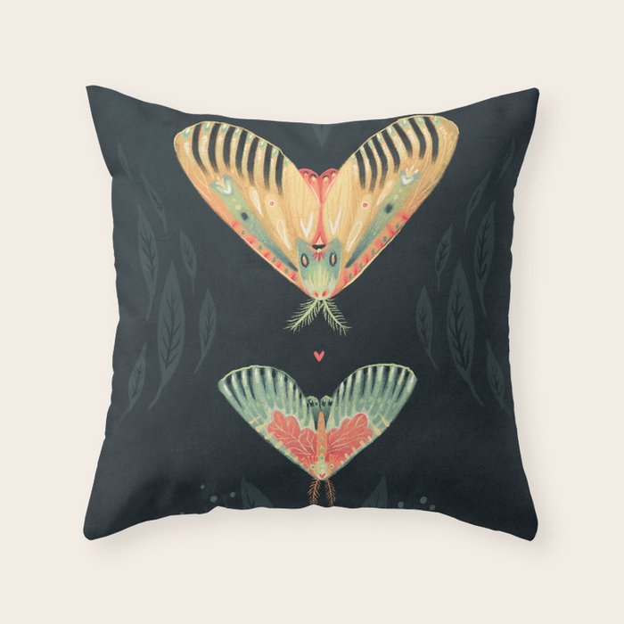 Moth Wings I Throw Pillow Gallery Image 1