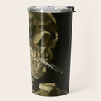Vincent van Gogh - Skull of a Skeleton with Burning Cigarette Travel Mug Gallery Image 2