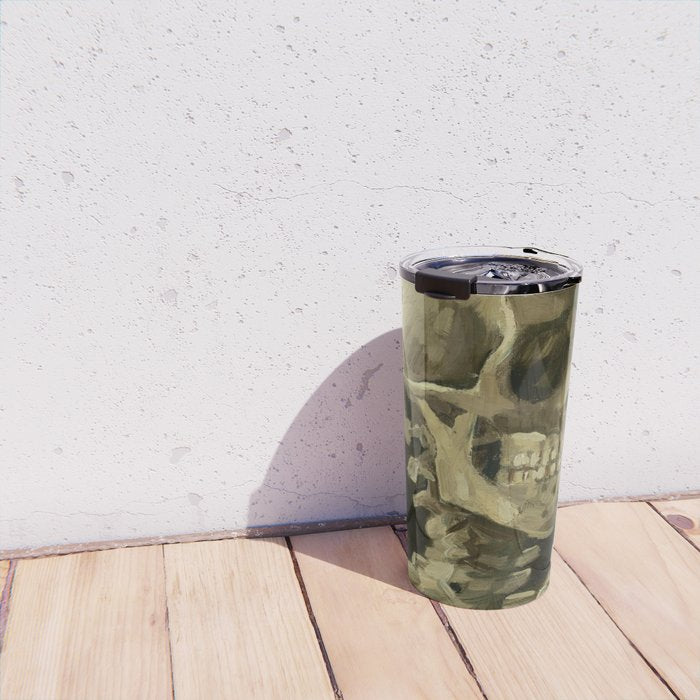 Vincent van Gogh - Skull of a Skeleton with Burning Cigarette Travel Mug Gallery Image 4