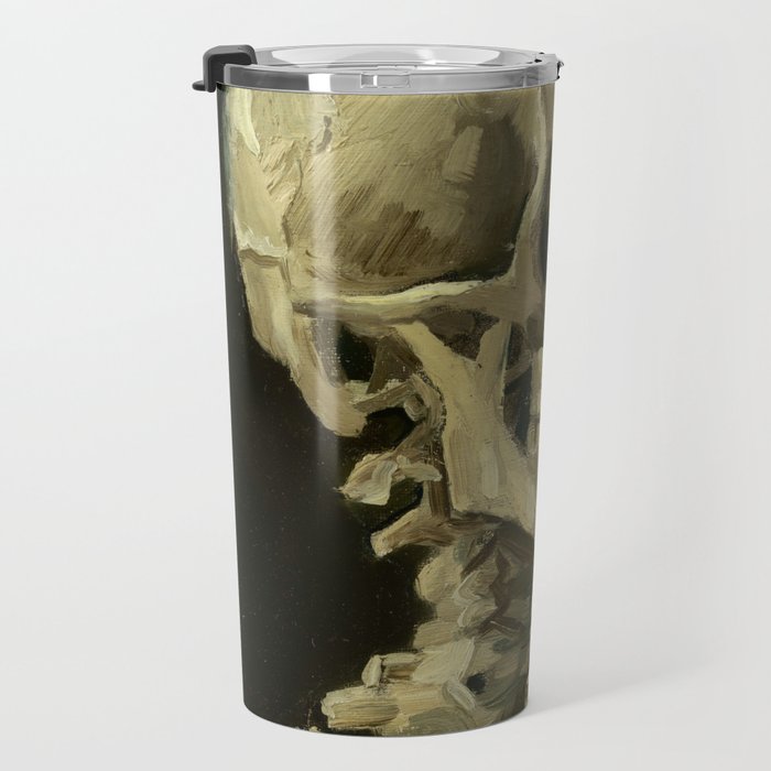 Vincent van Gogh - Skull of a Skeleton with Burning Cigarette Travel Mug Gallery Image 3