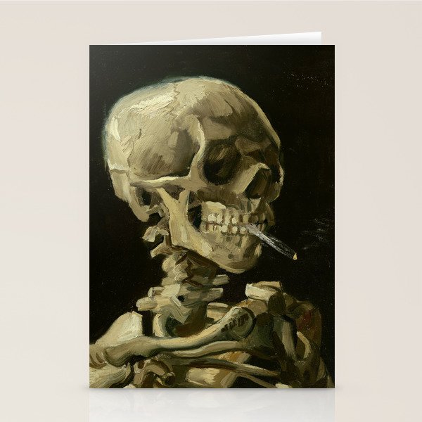 Vincent van Gogh - Skull of a Skeleton with Burning Cigarette Stationery Card Gallery Image 2