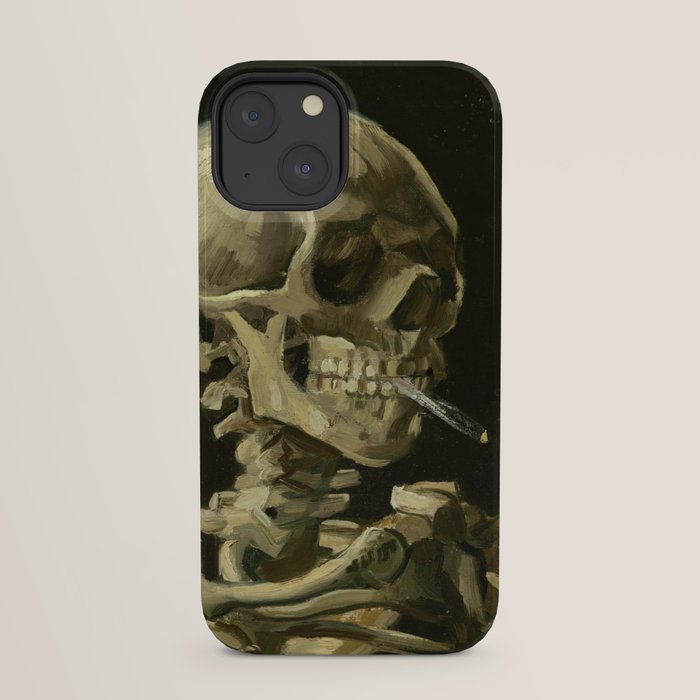 Vincent van Gogh - Skull of a Skeleton with Burning Cigarette iPhone Case