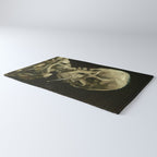 Vincent van Gogh - Skull of a Skeleton with Burning Cigarette Rug Gallery Image 3