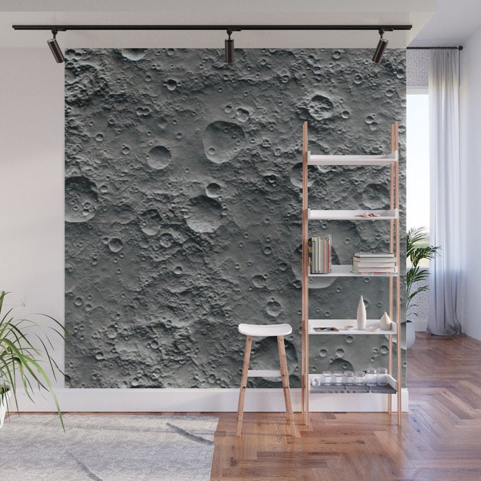 Moon Surface Wall Mural Gallery Image 1