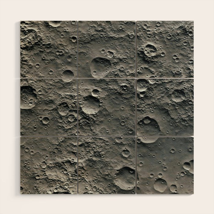 Moon Surface Wood Wall Art Gallery Image 1