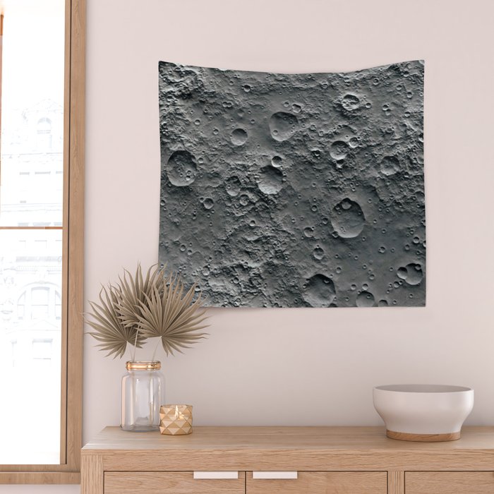 Moon Surface Wall Tapestry Gallery Image 2