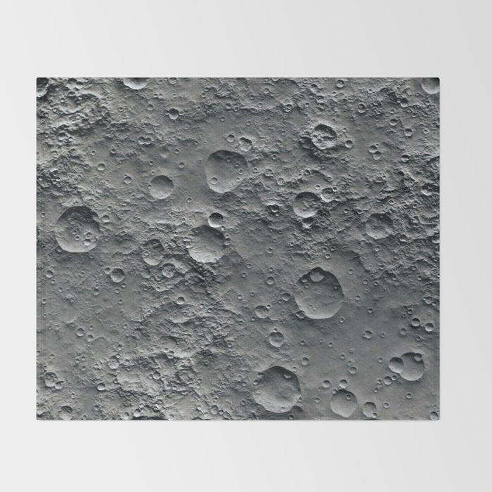 Moon Surface Throw Blanket Gallery Image 2