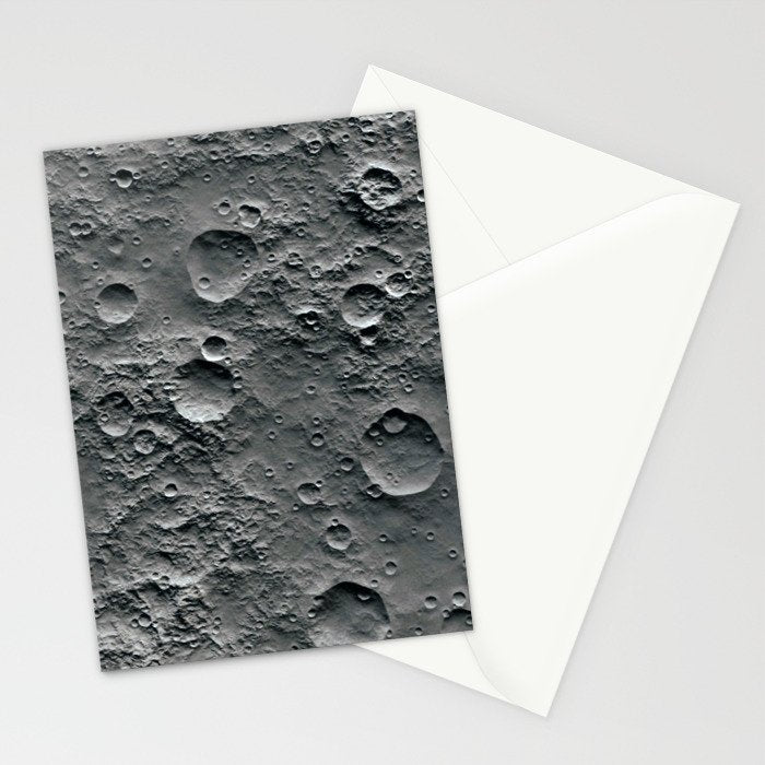 Moon Surface Stationery Card Gallery Image 2