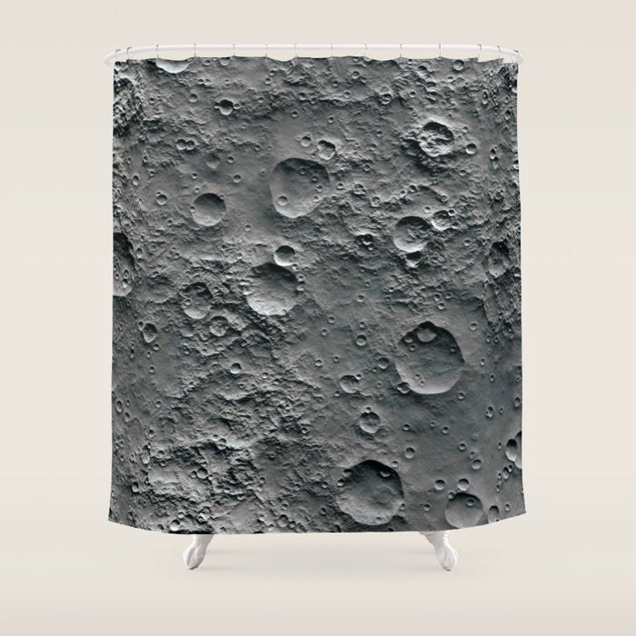Moon Surface Shower Curtain Gallery Image 1