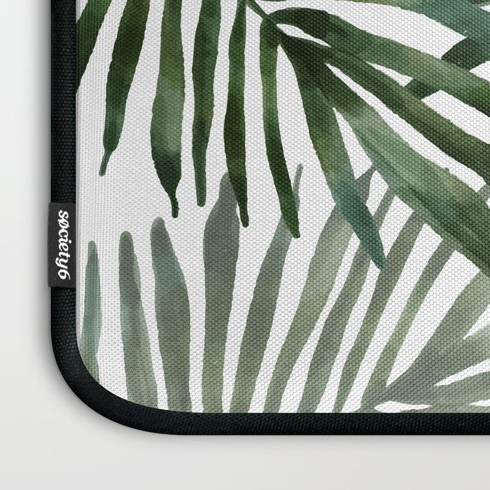 Watercolor simple leaves Laptop Sleeve Gallery Image 3