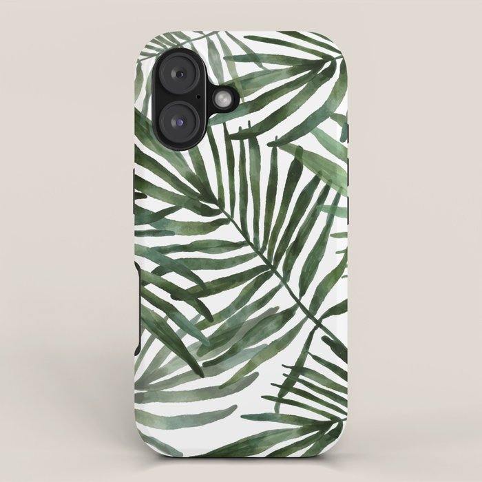 Watercolor simple leaves iPhone Case Gallery Image 1
