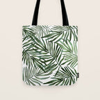 Watercolor simple leaves Tote Bag Gallery Image 1