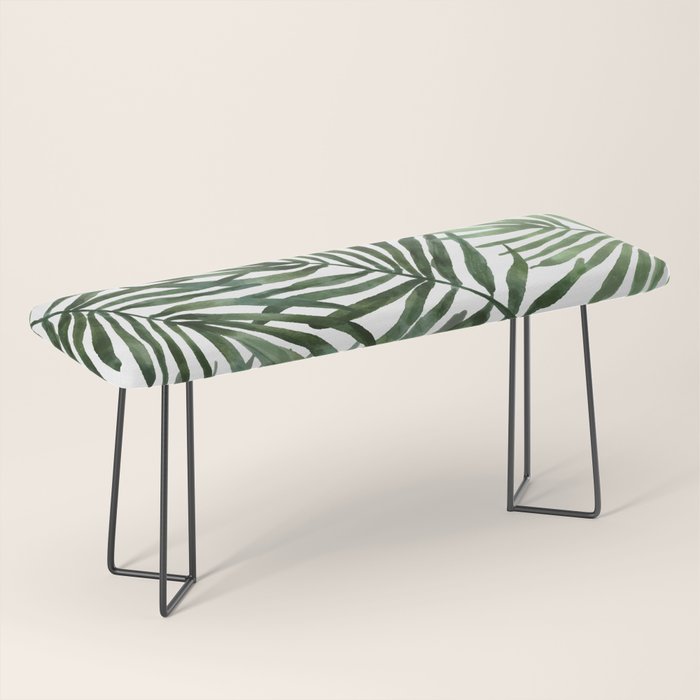 Watercolor simple leaves Bench Gallery Image 1