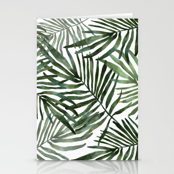 Watercolor simple leaves Stationery Card Gallery Image 2