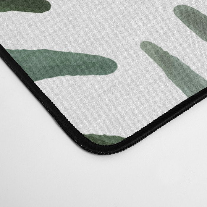 Watercolor simple leaves Desk Mat Gallery Image 4