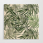 Watercolor simple leaves Wood Wall Art Gallery Image 1