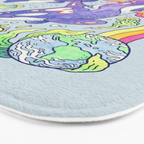 Orcas of Earth | Ocean Conservation Art Bath Mat Gallery Image 3
