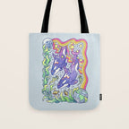 Orcas of Earth | Ocean Conservation Art Tote Bag Gallery Image 1