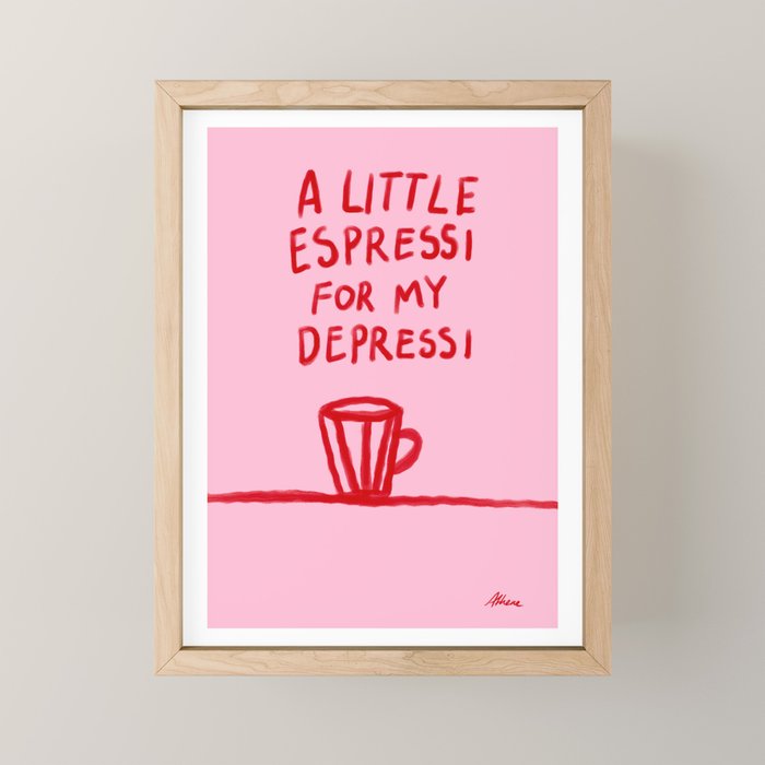 A Little Espressi  Mini Art Print Gallery Image 1