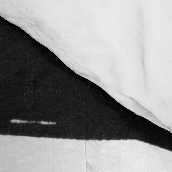 Gestural Abstract Black and White Brush Strokes Comforter Gallery Image 4