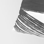 Gestural Abstract Black and White Brush Strokes Pillow Sham Gallery Image 4
