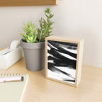 Gestural Abstract Black and White Brush Strokes Mini Art Print Gallery Image 2