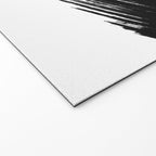 Gestural Abstract Black and White Brush Strokes Welcome Mat Gallery Image 2