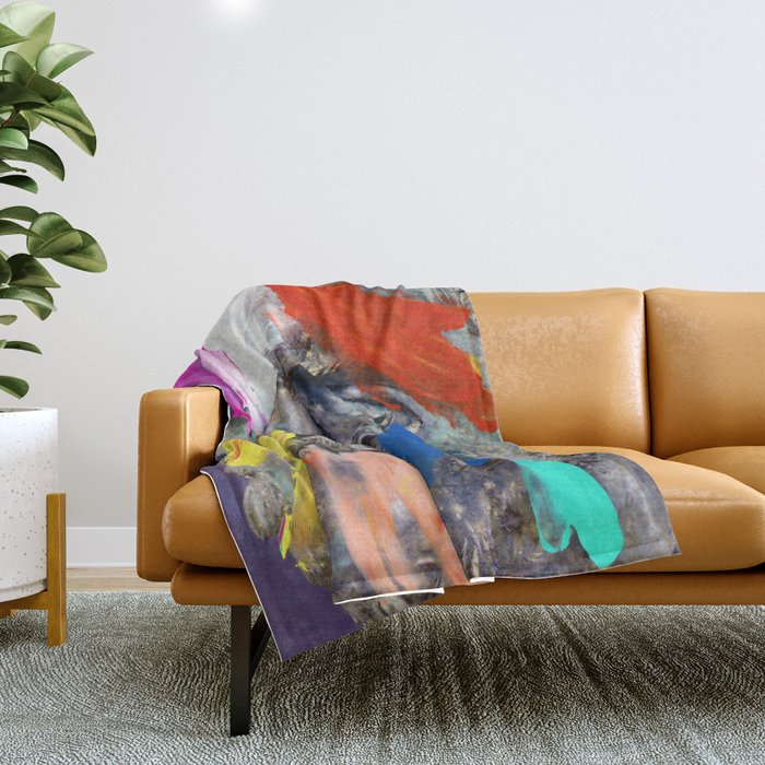 Composition 743 Throw Blanket Gallery Image 1