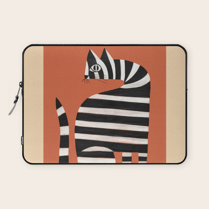 The Striped Cat II Laptop Sleeve Gallery Image 1
