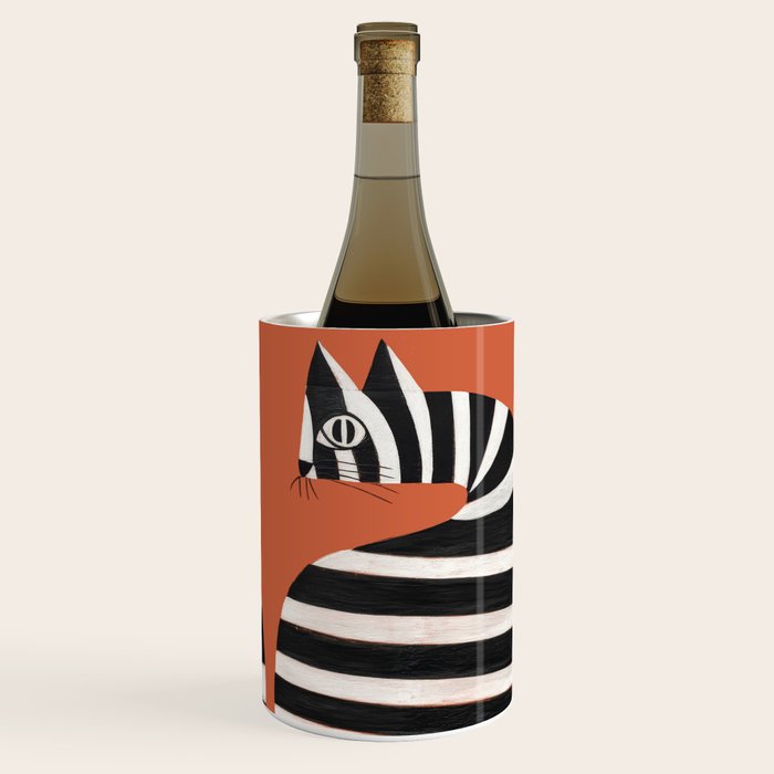 The Striped Cat II Wine Chiller Gallery Image 1