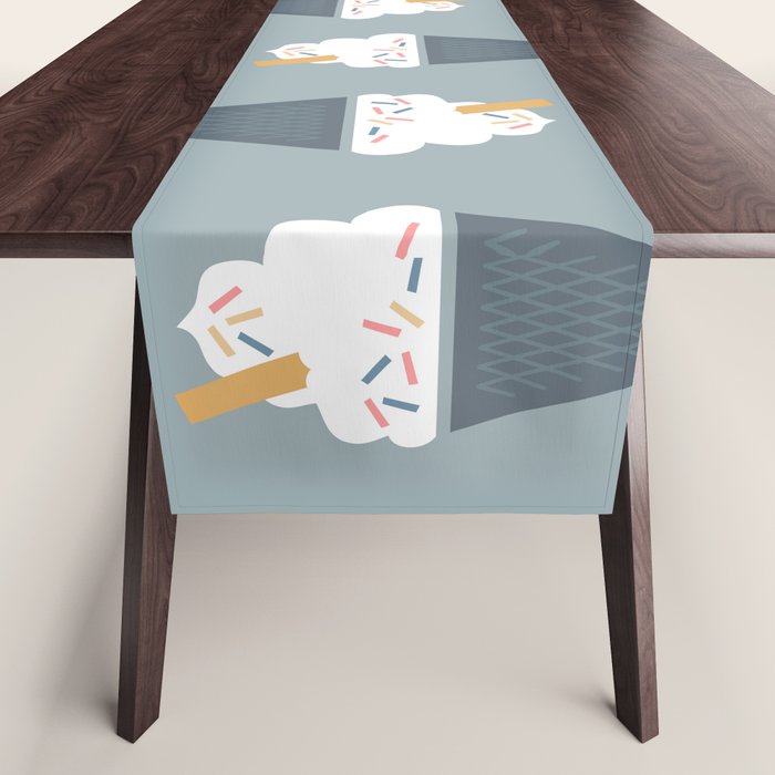 Ice Cream (Blue) Table Runner Gallery Image 1
