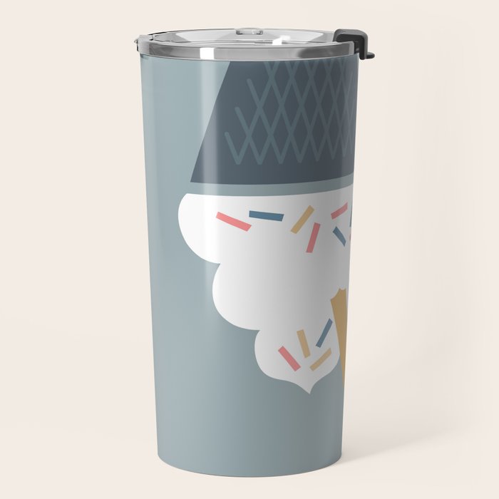 Ice Cream (Blue) Travel Mug Gallery Image 2