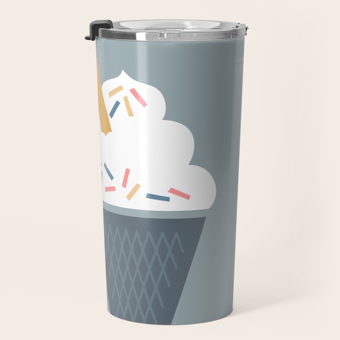Ice Cream (Blue) Travel Mug Gallery Image 3
