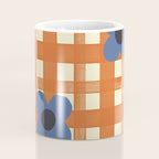 Red floral check pattern Coffee Mug Gallery Image 4