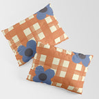 Red floral check pattern Pillow Sham Gallery Image 3