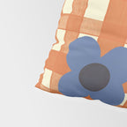 Red floral check pattern Pillow Sham Gallery Image 4