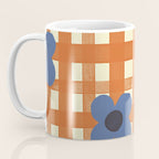 Red floral check pattern Coffee Mug Gallery Image 3