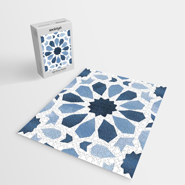 Watercolor Zellige Harmony Jigsaw Puzzle Gallery Image 2