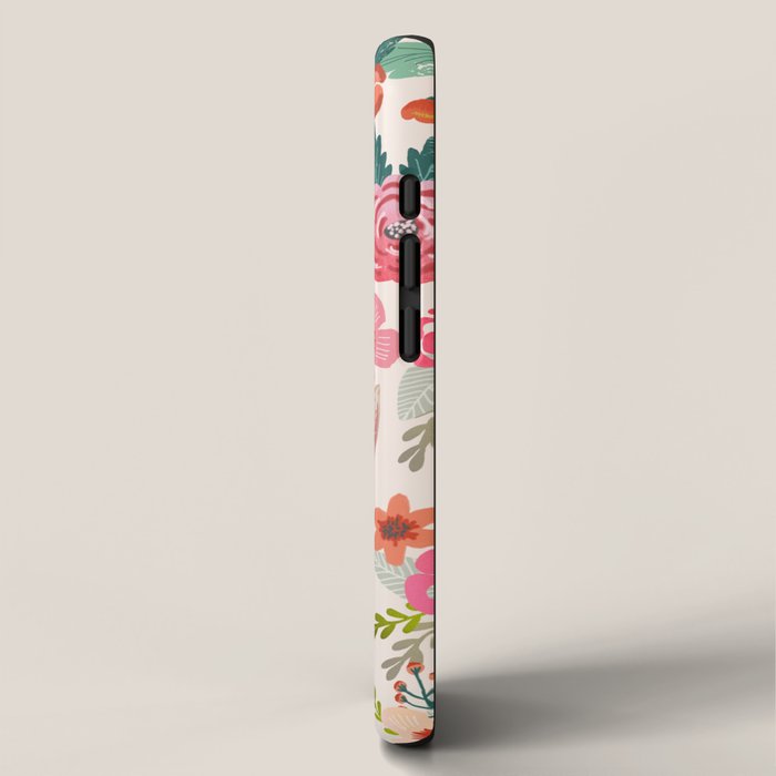 Tabby Cat florals cute spring garden kitten orange tabby cat lady funny girly cat art pet gifts  iPhone Case Gallery Image 2