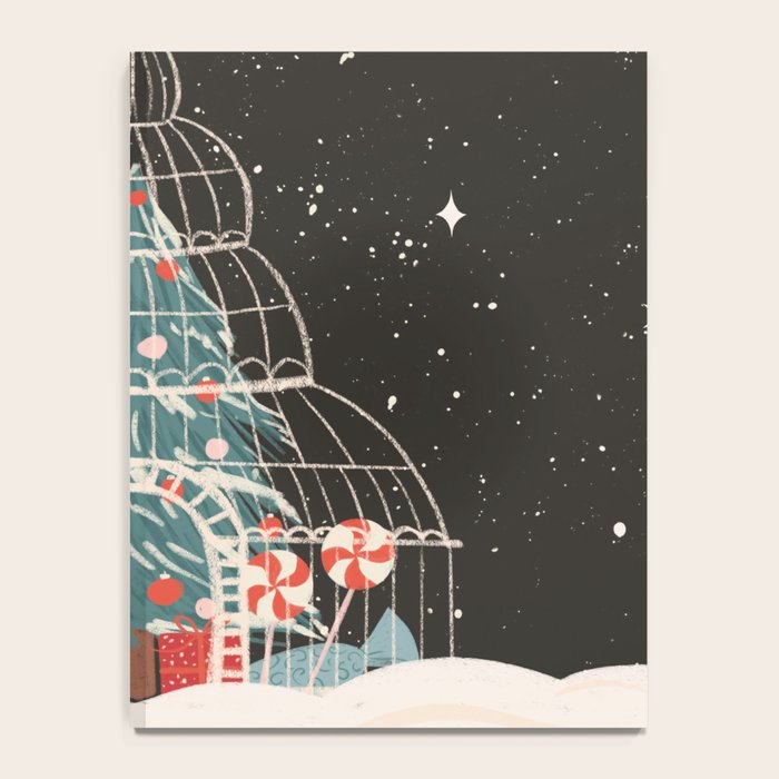 Enchanted Winter Glasshouse Filled with Festive Delights Notebook Gallery Image 4