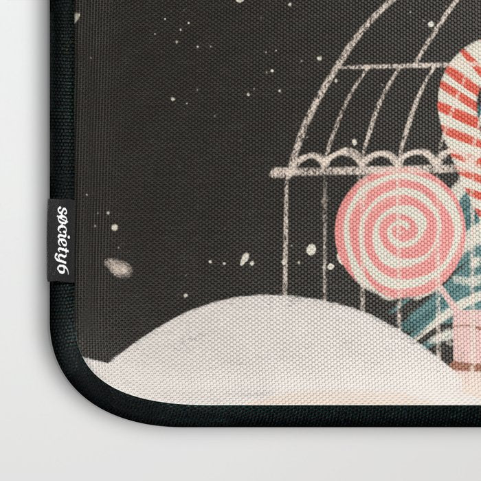 Enchanted Winter Glasshouse Filled with Festive Delights Laptop Sleeve Gallery Image 3