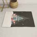 Enchanted Winter Glasshouse Filled with Festive Delights Rug Gallery Image 1
