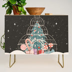 Enchanted Winter Glasshouse Filled with Festive Delights Credenza Gallery Image 1