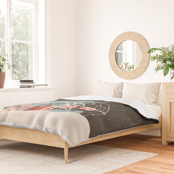 Enchanted Winter Glasshouse Filled with Festive Delights Duvet Cover Gallery Image 2
