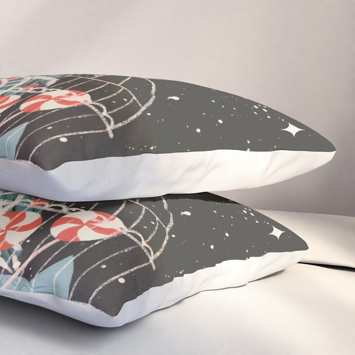 Enchanted Winter Glasshouse Filled with Festive Delights Pillow Sham Gallery Image 3